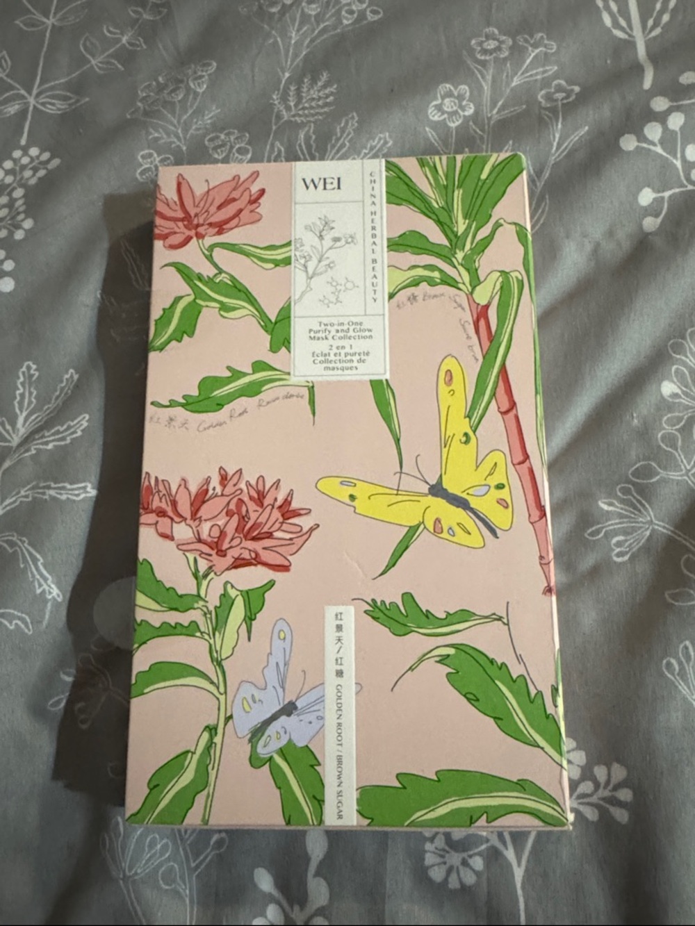 WEI Two in one Purify and Glow Mask Collection in Pink Floral Box